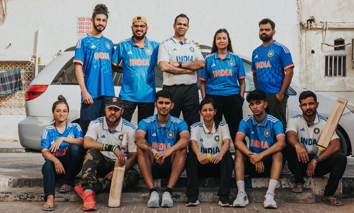 علامة adidas  ومجلس مراقبة لعبة الكريكيت في الهند (BCCI) يطلقان القميص الرسمي لمنتخب الهند للكريكيت في الإمارات